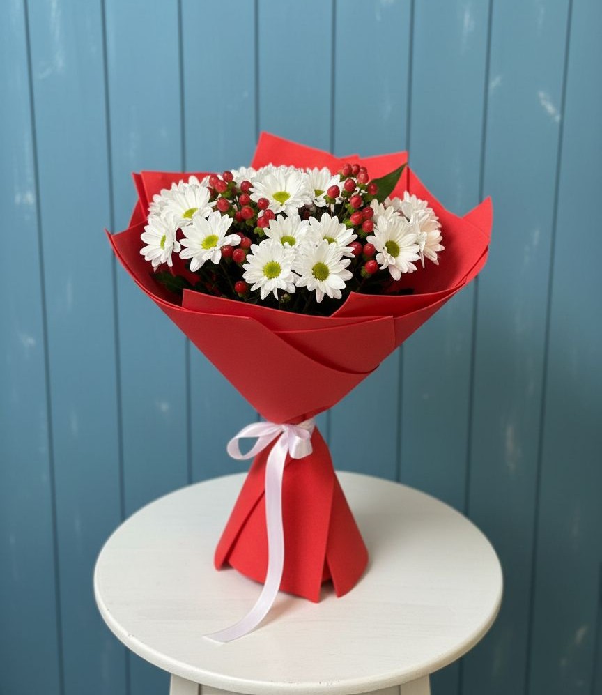 Букет цветов из: Хризантемы в Верейке