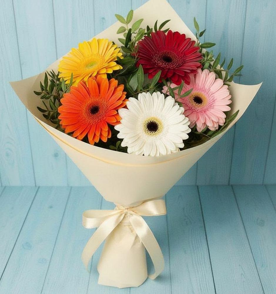 Букет цветов из: Герберы в Верейке