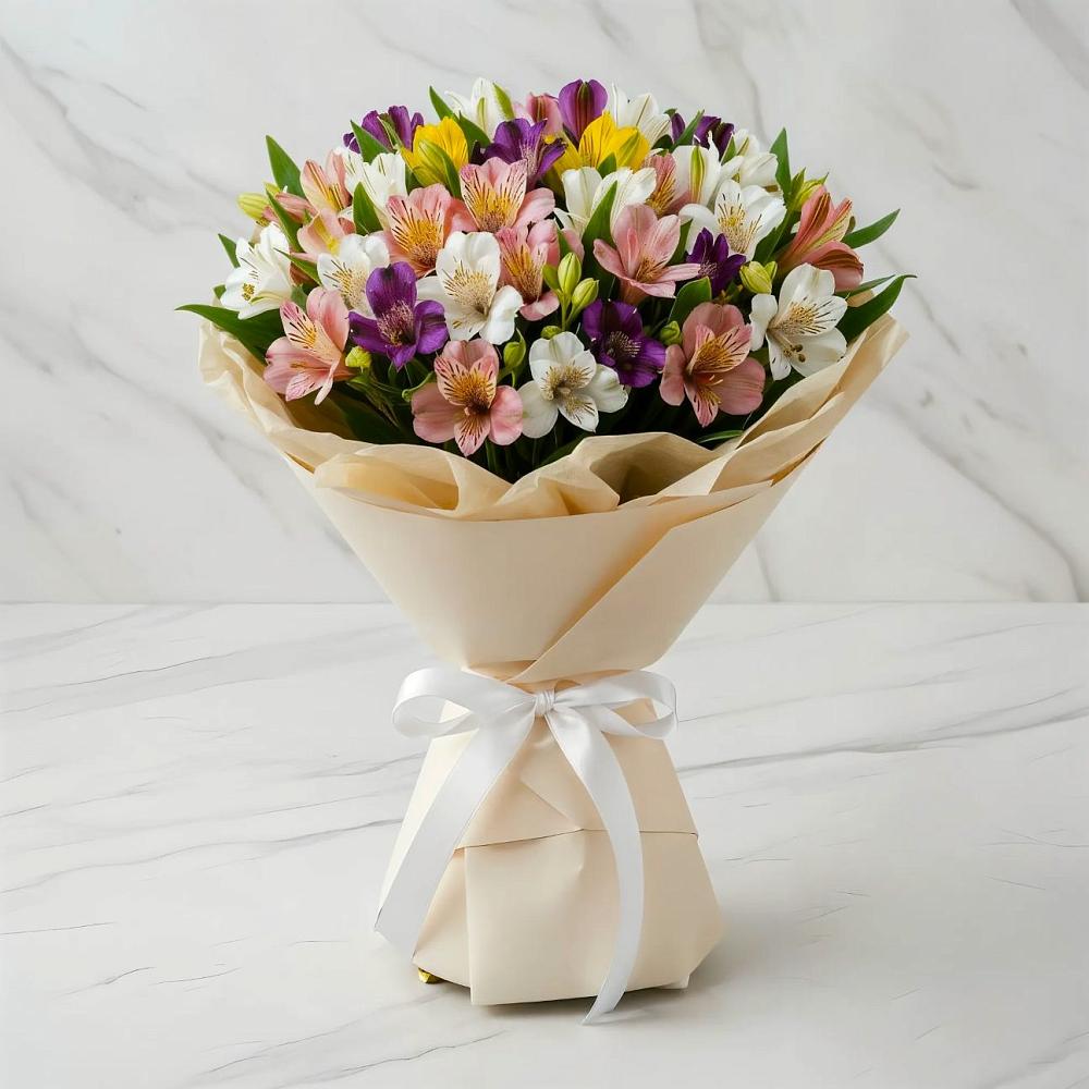 Букет цветов из: Альстромерии в Верейке