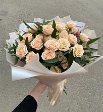 Букет Кремовые розы Латте в Верейке