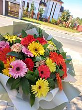 Букет цветов из:  Герберы #REPLACE_PRED# Верейке