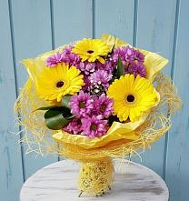 Букет цветов из:  Хризантемы и Герберы в Верейке