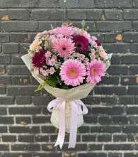 Букет цветов из:  Герберы и Хризантемы в Верейке