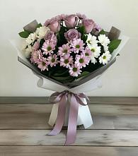Букет цветов из:  Хризантемы и Розы в Верейке