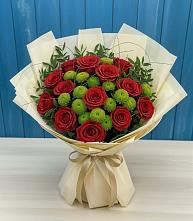 Букет цветов из:  Розы и Хризантемы в Верейке