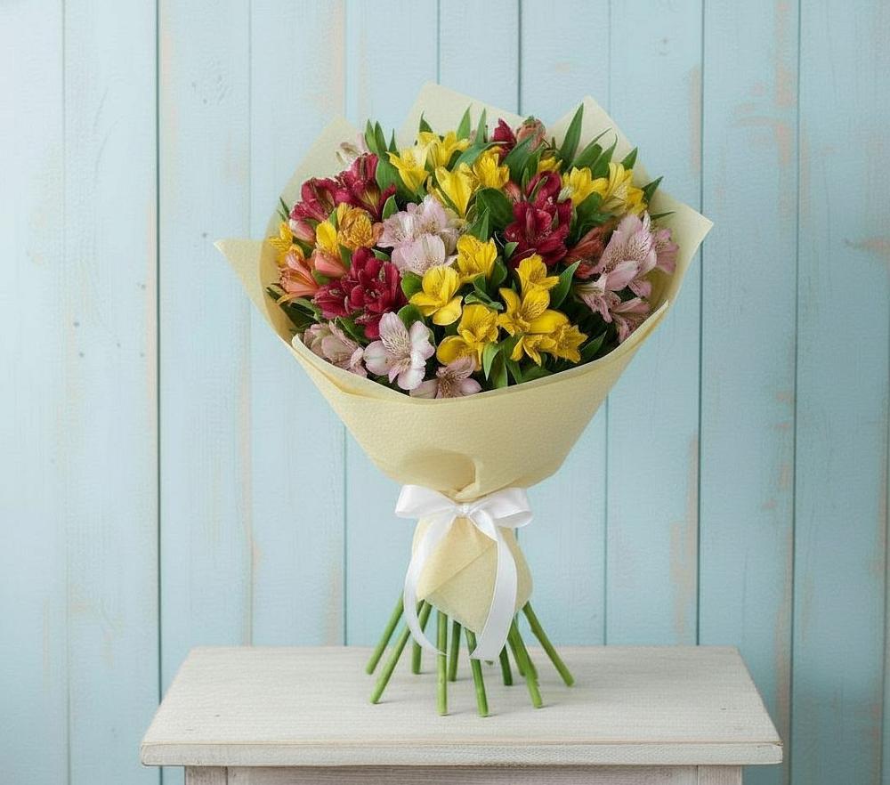 Букет цветов из: Альстромерии в Верейке